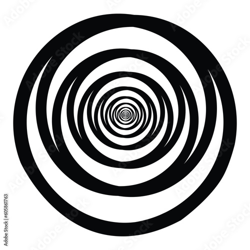 hypnotist circle icon vector i