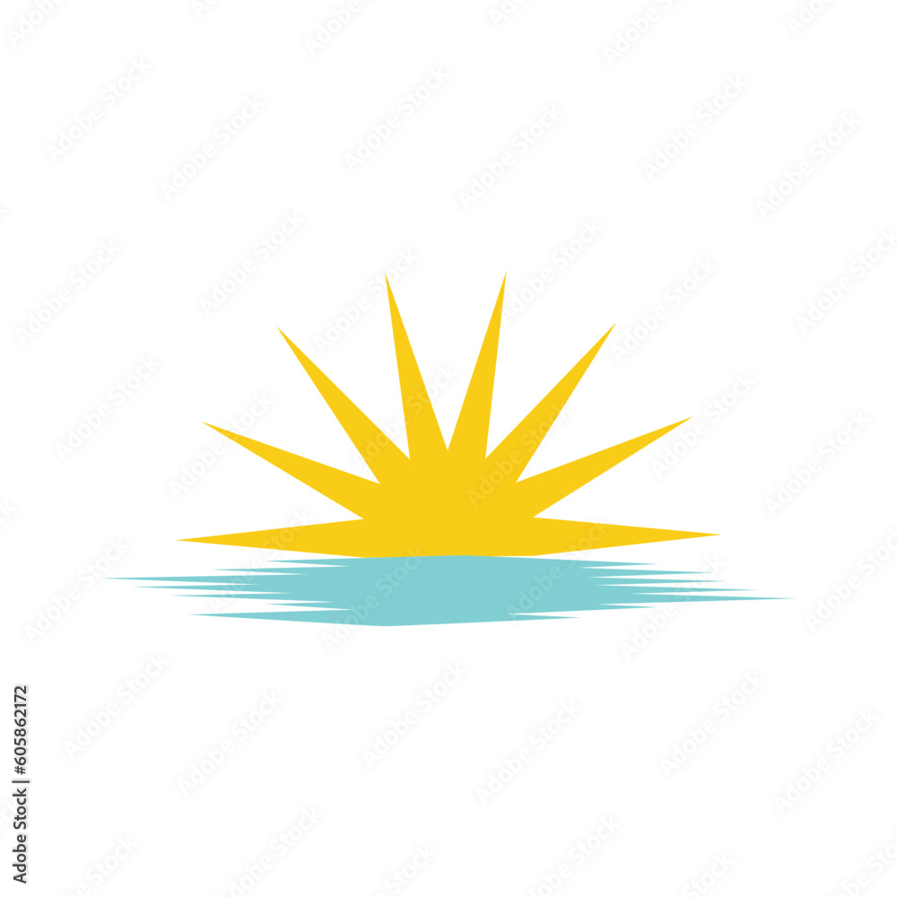 sun ilustration logo vector icon template sun ilustration logo vector icon template