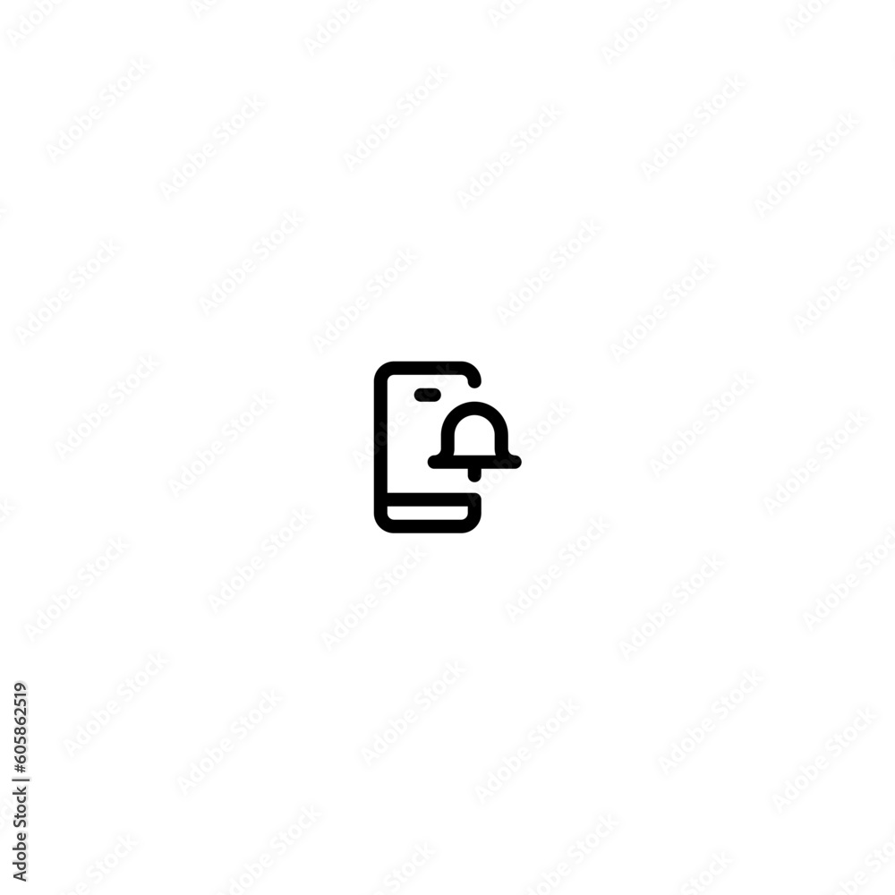 bell notification icon with black color bell notification icon with black color