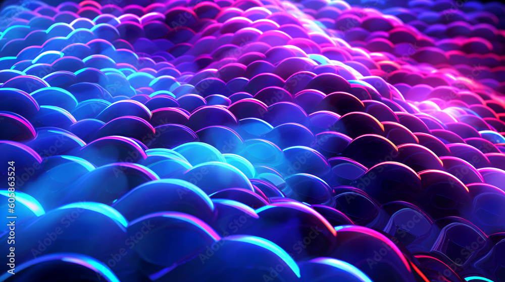 Obraz premium abstract light background, Futuristic backdrop, advanced, neon radiance, swift motion, light trails, sparkling particles, data stream concept, dazzling screensaver, Generated by AI
