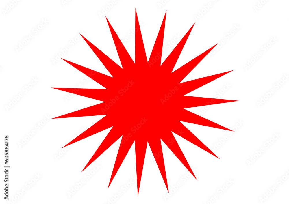 red star burst red star burst