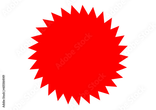 red star label