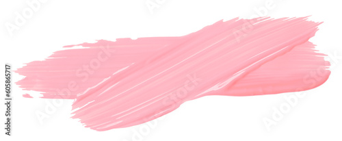 Shiny pink brush watercolor painting isolated on transparent background. watercolor png