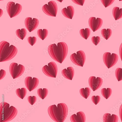 love Invitation card Valentine's day abstract background. Greeting card, Flat design Happy love. vector illustration