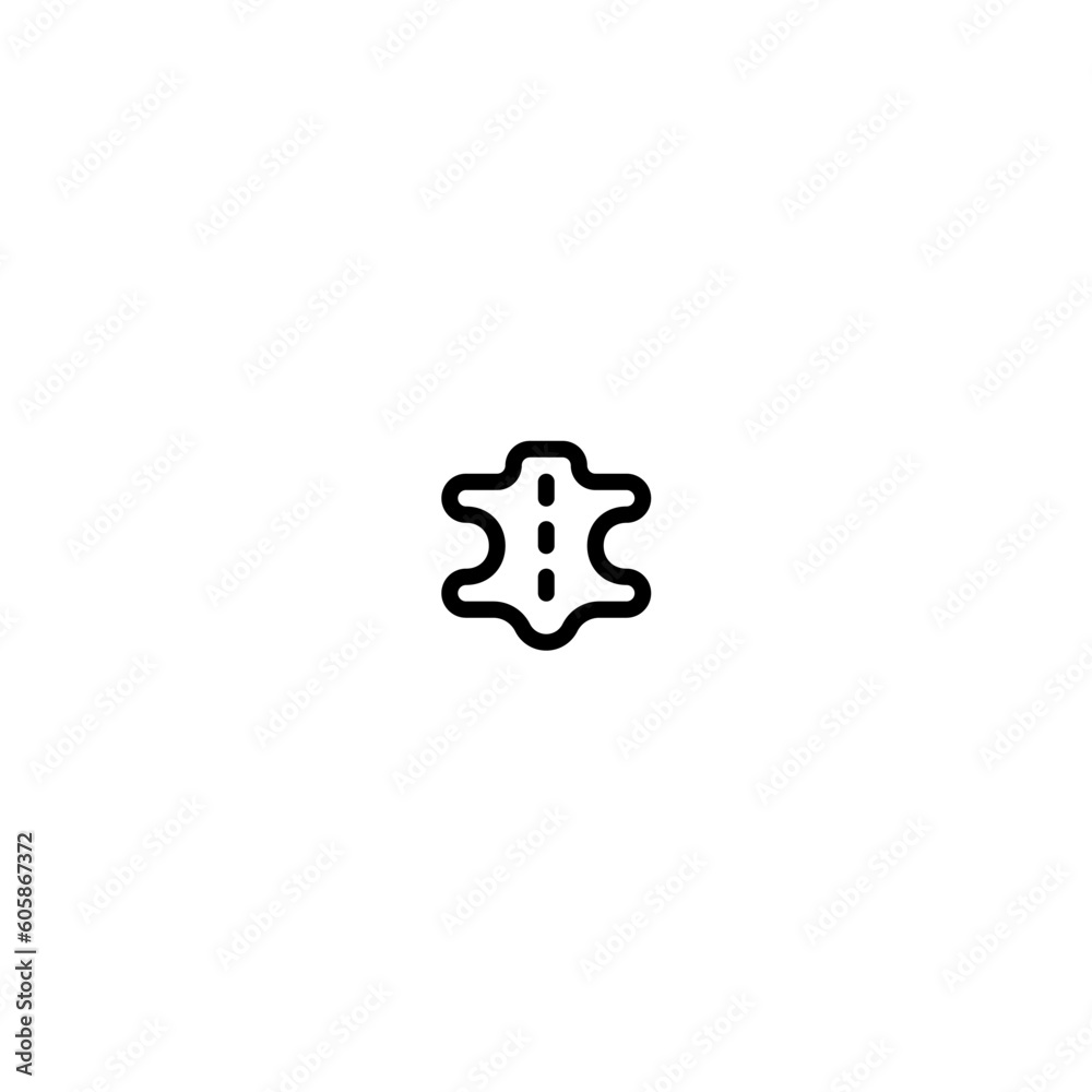 leather icon with black color leather icon with black color