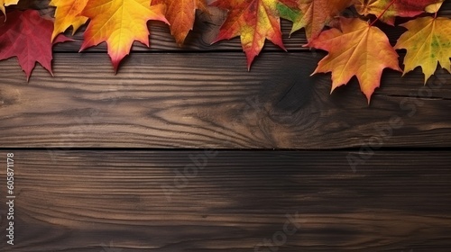 Thanksgiving Autumn Background  Generative Ai