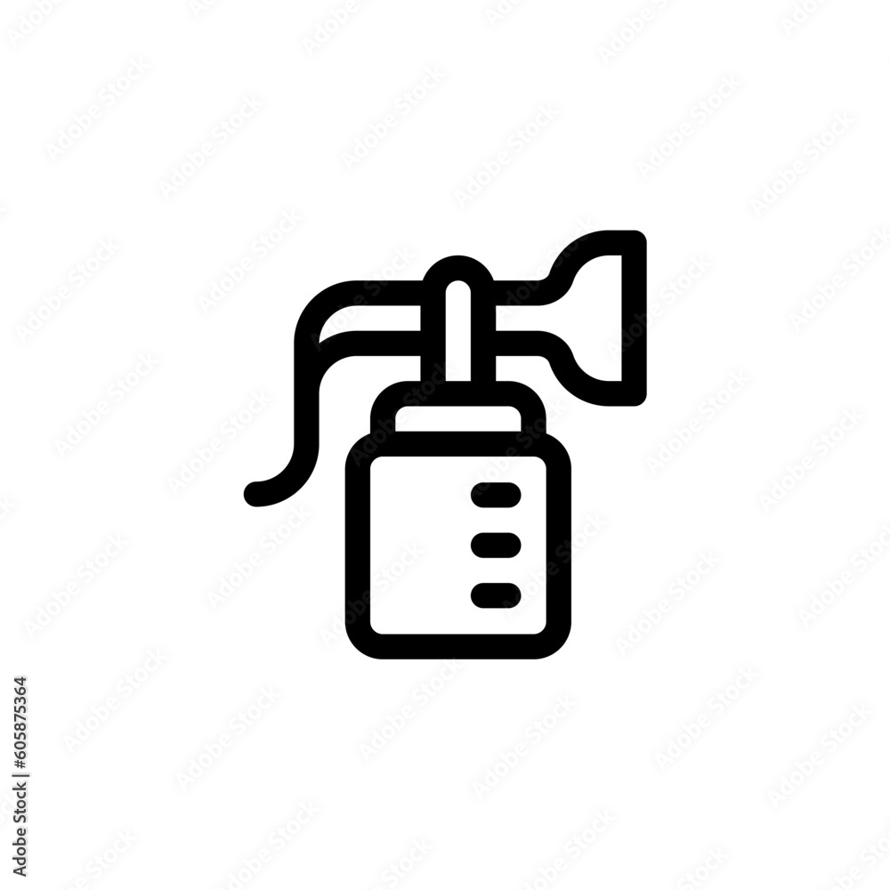 breast pump icon with black color breast pump icon with black color