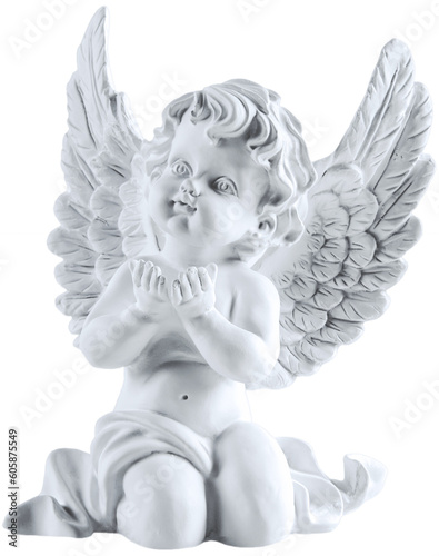 Fotografia little white guardian angel vintage style christmas decoration PNG Transparent U