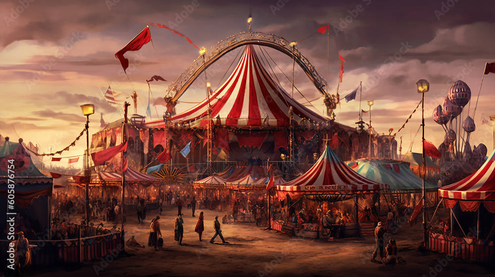 Obraz premium Carnies, Generative AI