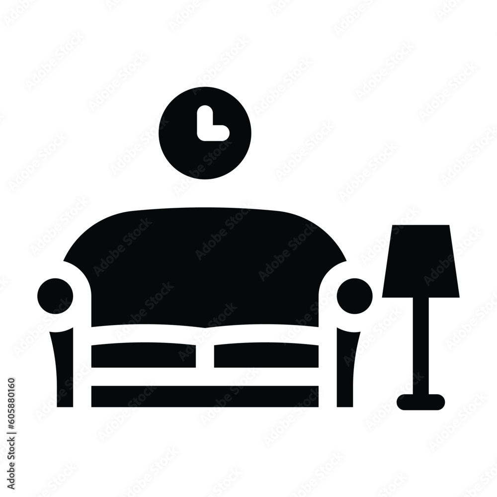 lobby glyph icon illustration vector graphic lobby glyph icon illustration vector graphic