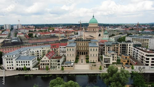 Wallpaper Mural Cityscape of Potsdam in Germany. Capital of the federal State Brandenburg. Aerial shot from the riverside Torontodigital.ca