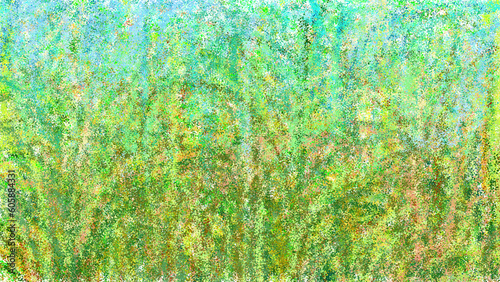 草むらの抽象画・雑草壁紙／잔디 얼룩의 추상 그림・위드 벽지／grassy abstract painting・weed wallpaper
