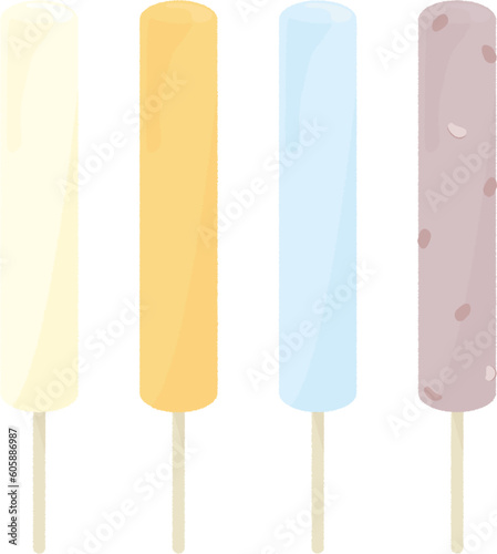 棒アイス　アイスキャンデー4種類 © 真実 平林