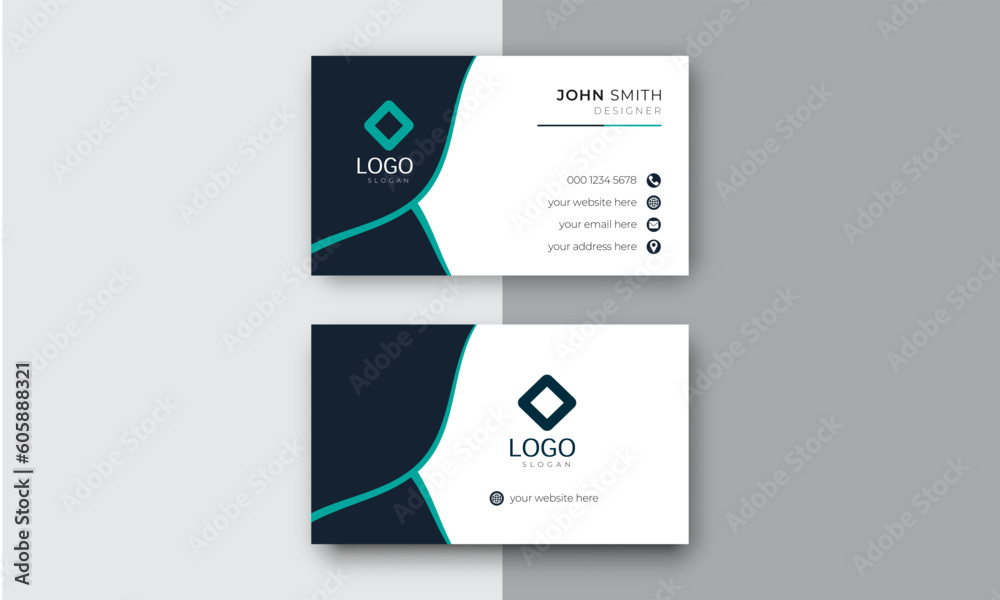 Creative and modern business card design template Creative and modern business card design template