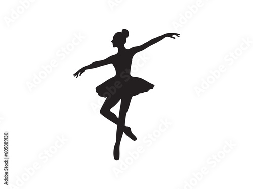 Ballerina silhouette ballet dance poses. Set Of Ballet Dancer Silhouettes. Dancers silhouettes - set of nine female figures - isolated on white background - vector