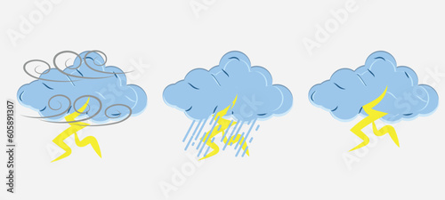 flat weather cloud illustration vector file