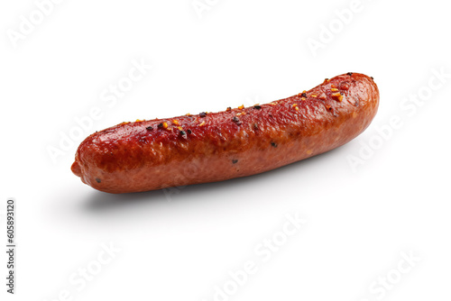 Sausage isolated on a white background