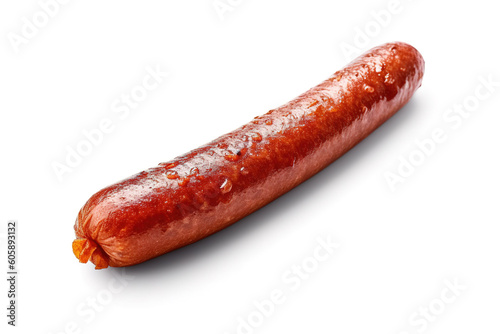 Sausage isolated on a white background