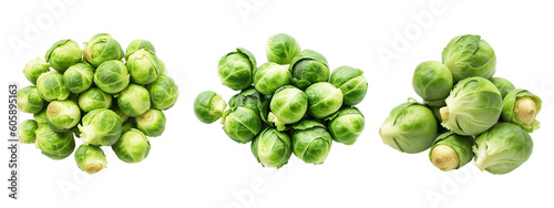 Brussels Sprouts on Transparent Background - PNG File photo