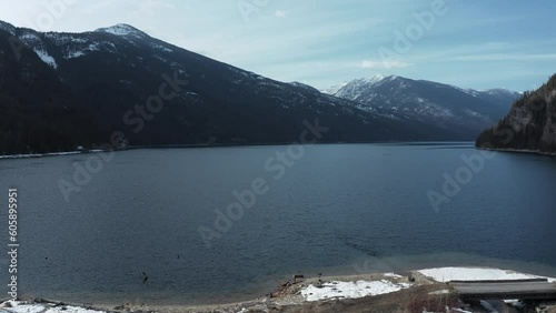 Glimpses from Above: Aerial Highlights of Slocan Lake photo