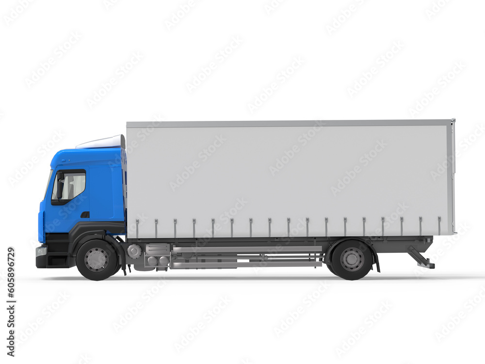 Cargo van or white box truck cargo delivery isolated. Png transparency Cargo van or white box truck cargo delivery isolated. Png transparency