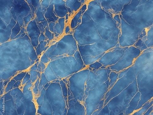 Blue marble background, Ai Generative