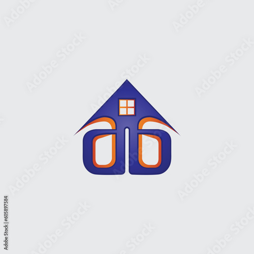 creative home vector logo concept