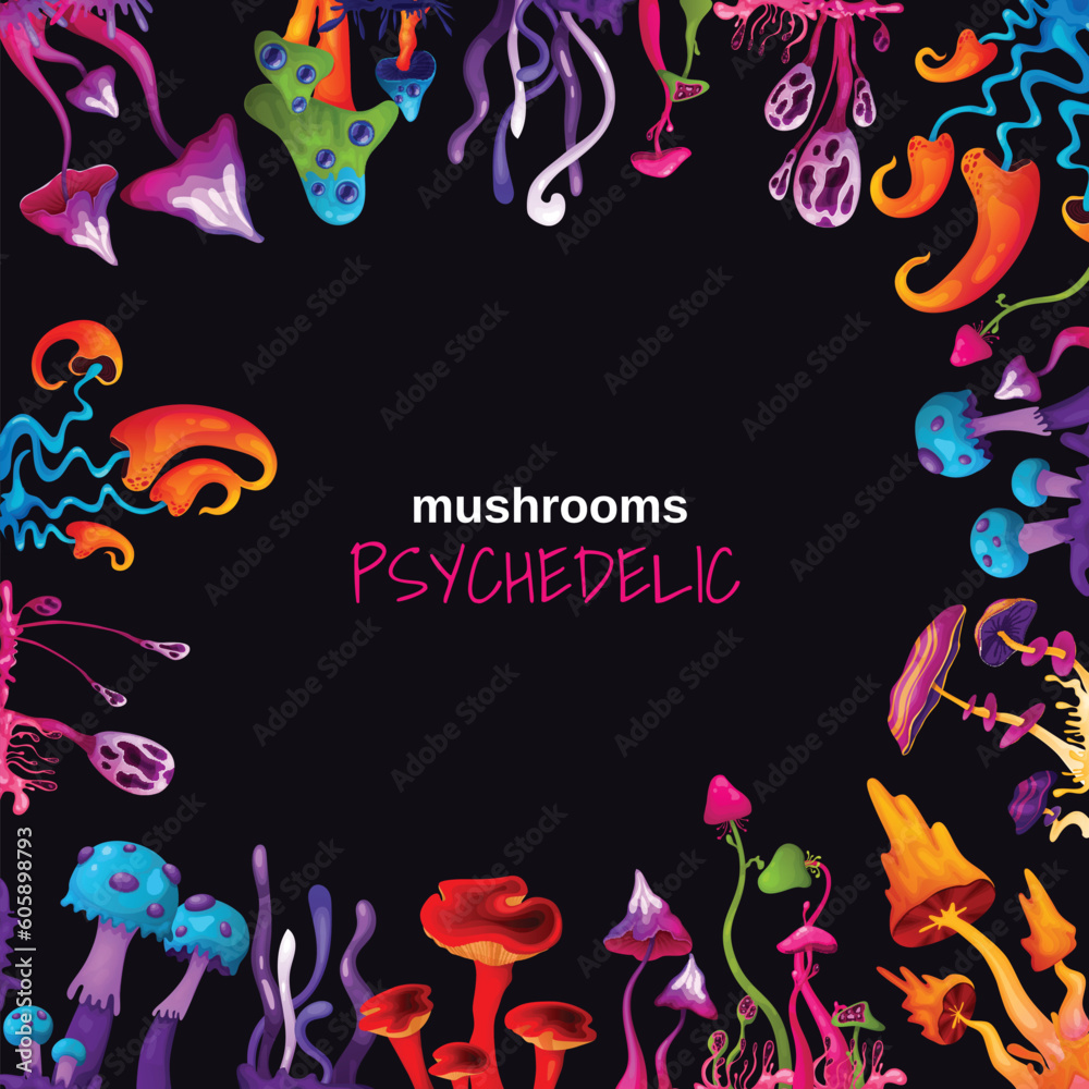 Psychedelic Mushrooms Background