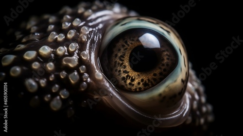 close up of a cephalopod eye photo