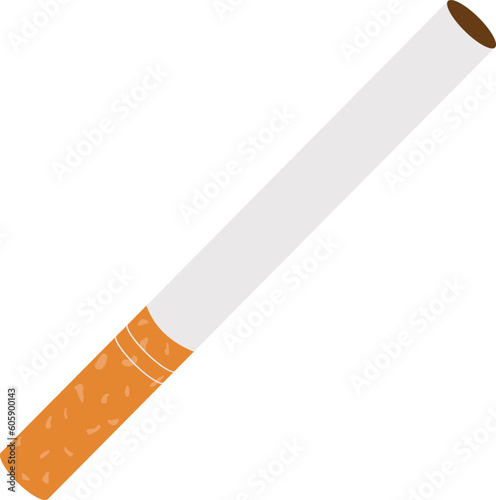 orange cigarette color vector illustration