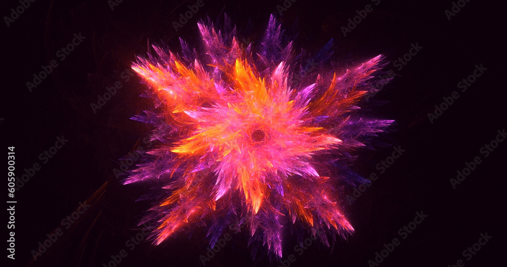 3D rendering abstract fractal light background 3D rendering abstract fractal light background