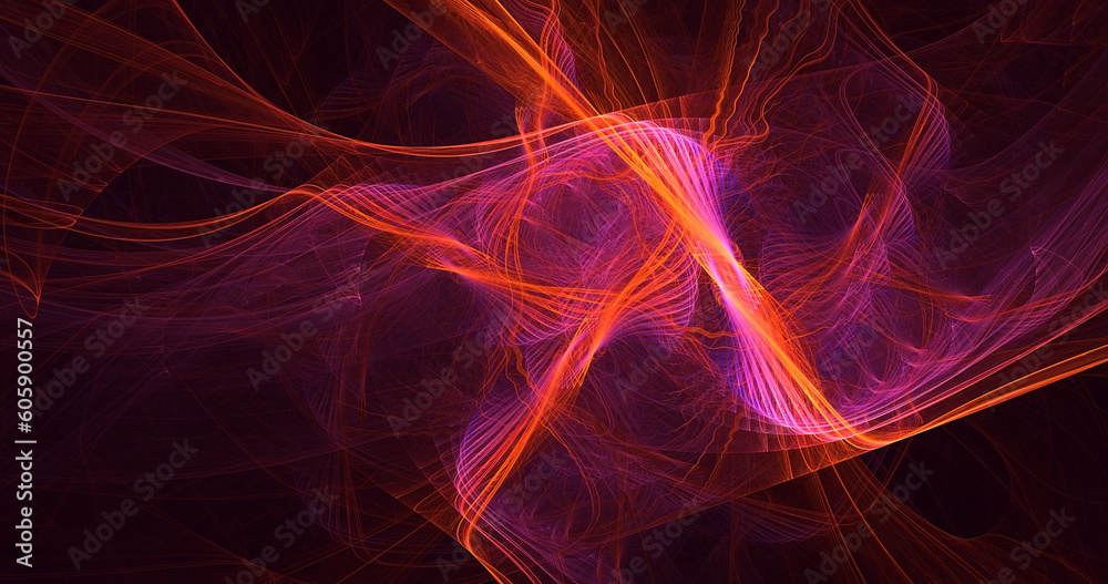 3D rendering abstract fractal light background 3D rendering abstract fractal light background