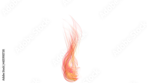 graphic illustration a red flame small