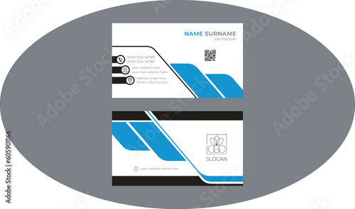 business card Double-sided creative  template. Simple and  unique.