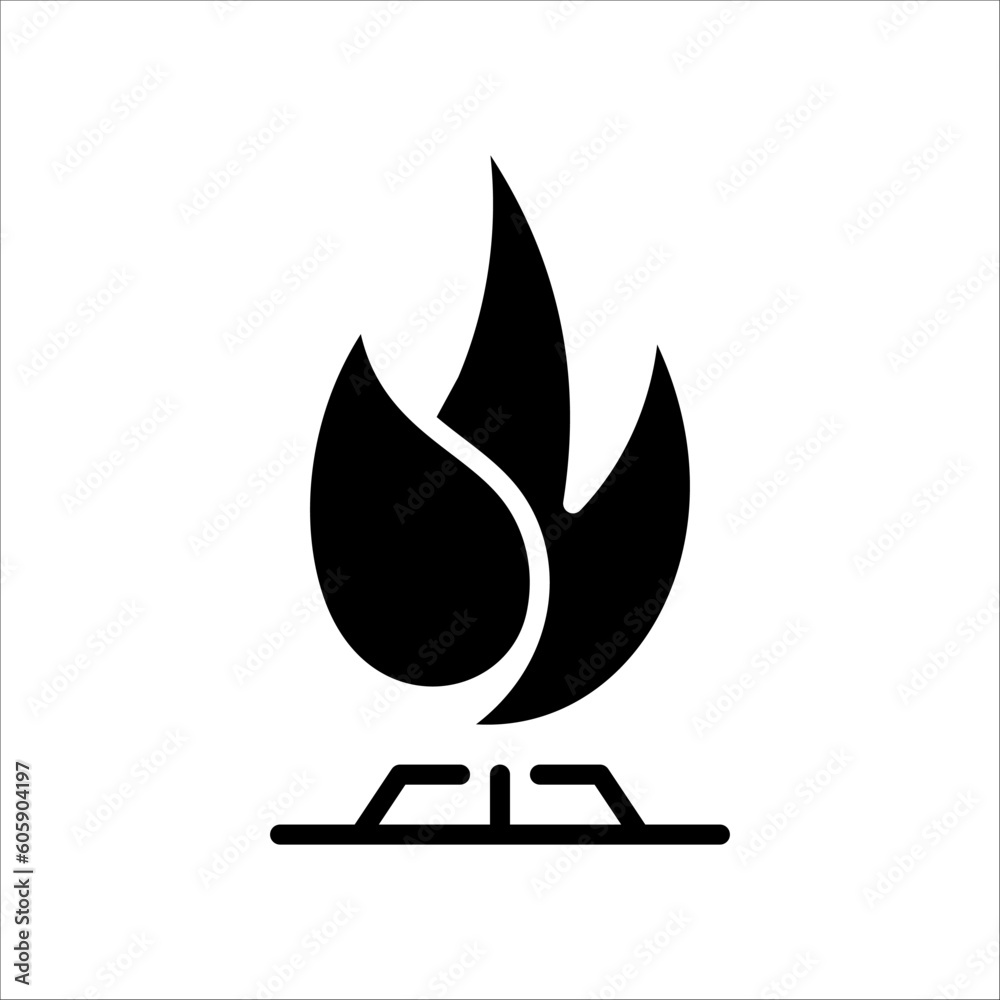 Solid vector icon for natural gas which can be used various design projects. Solid vector icon for natural gas which can be used various design projects.