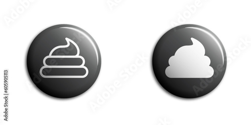 Shit icon. Bunch of shit. Vector illustration.
