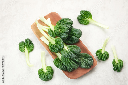 Sawi Pagoda (Tatsoi), food ingredient
 photo