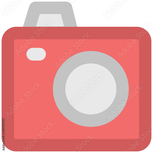 A camera gadget bold line icon