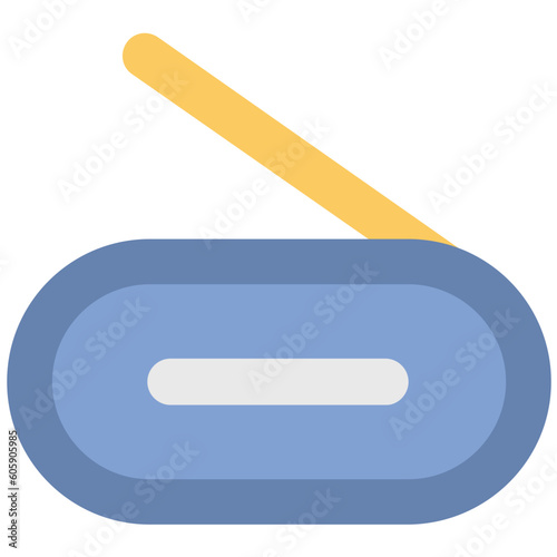 A scanner machine bold line icon