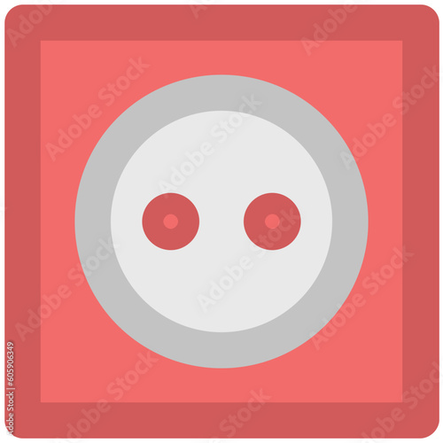 A socket bold line icon design 