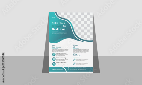 creative flayer design set template for company corporate style.