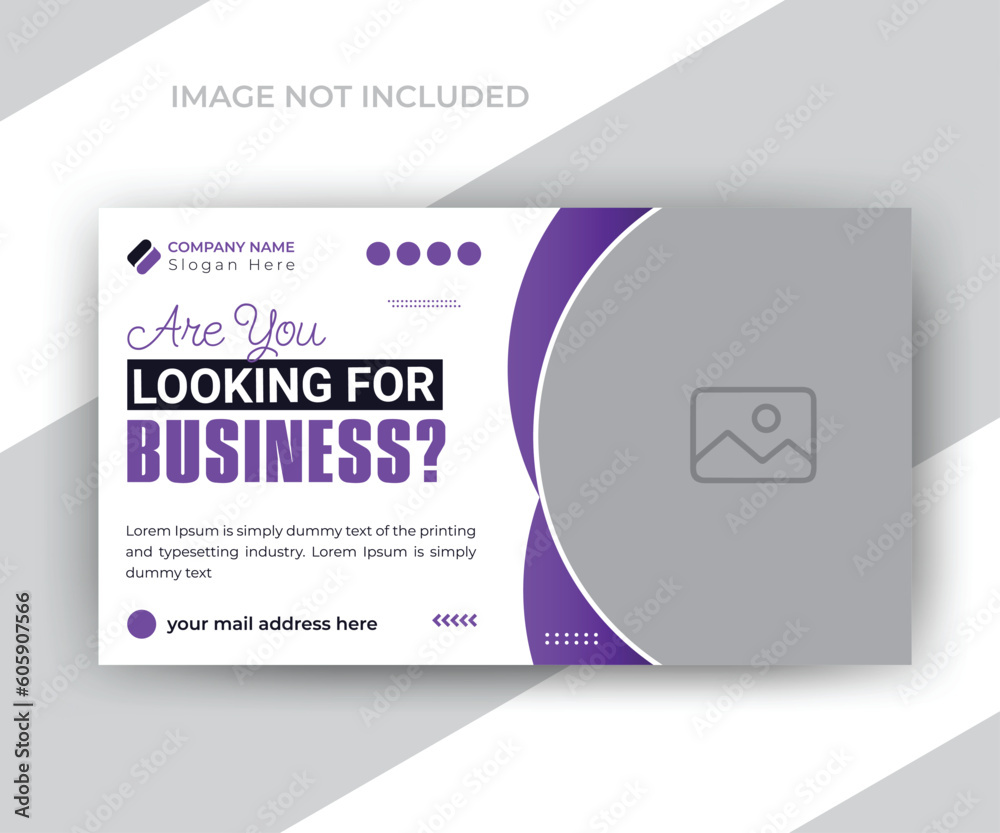Youtube video thumbnail or web banner template for your business promotions ads design