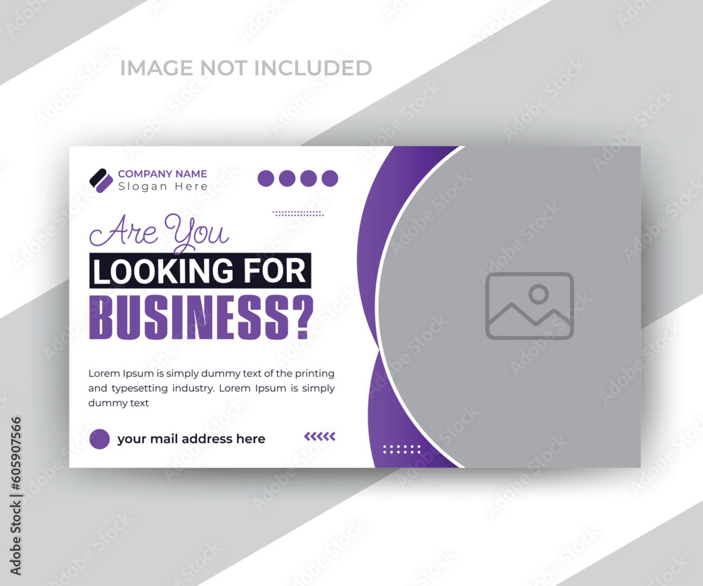 Obraz premium Youtube video thumbnail or web banner template for your business promotions ads design