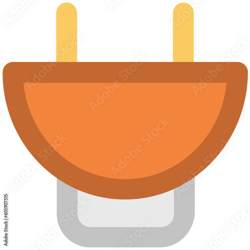 A socket bold line icon design 