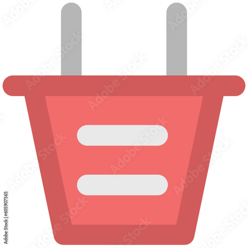 A socket bold line icon design 