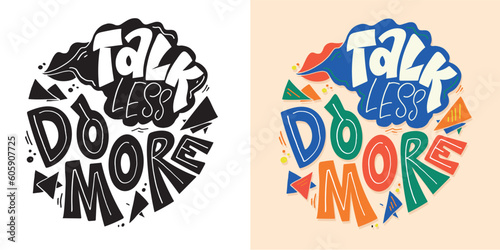 Cute hand drawn doodle lettering art. Lettering postcard, t-shirt design, tee print, mug print.
