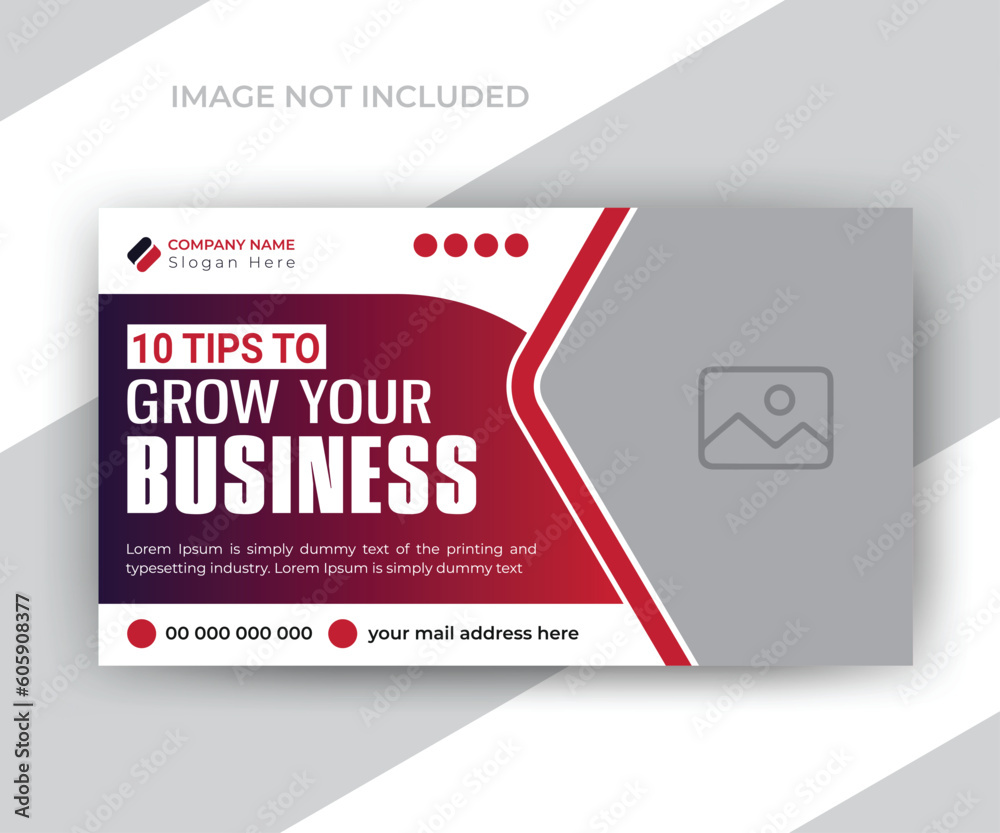 Youtube video thumbnail or web banner template for your digital marketing business agency promotions ads design