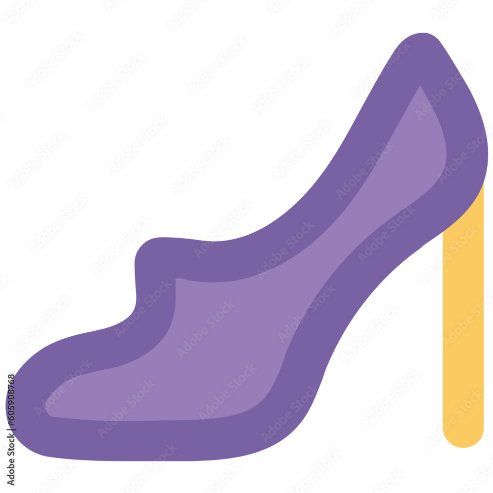 Obraz premium Women Ankle Boot Bold Vector Icon