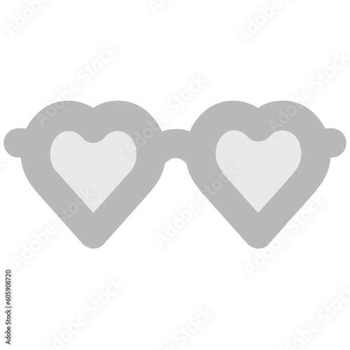 An eyeglasses bold line icon