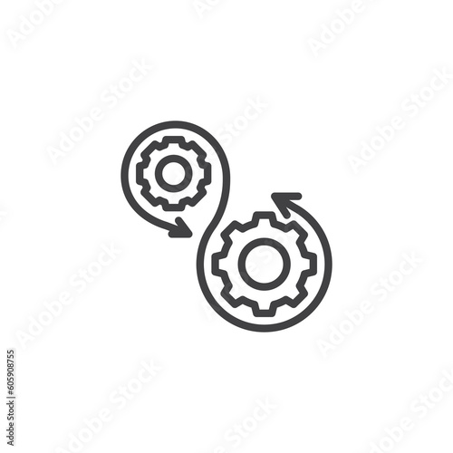 Control process line icon